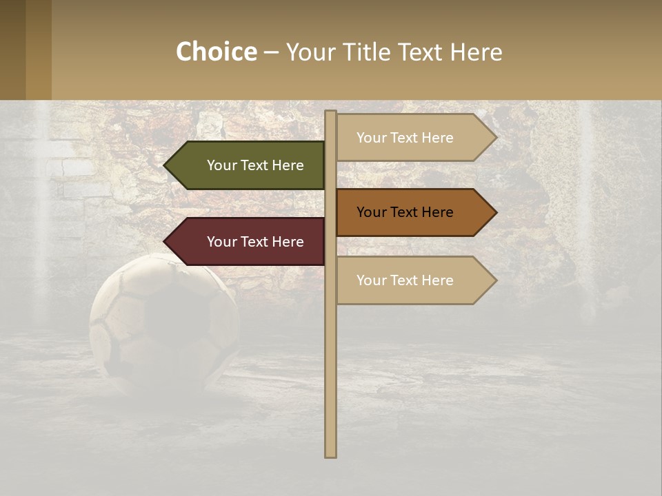 Open Goal Worn PowerPoint Template