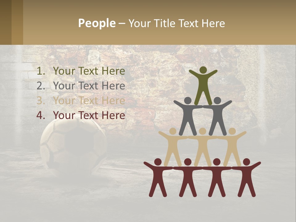 Open Goal Worn PowerPoint Template