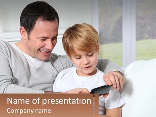 Dad Fun Game PowerPoint Template