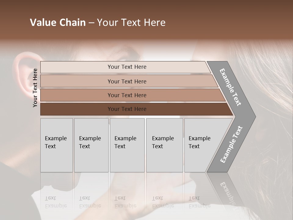 A Woman Yelling At A Man With His Mouth Open PowerPoint Template