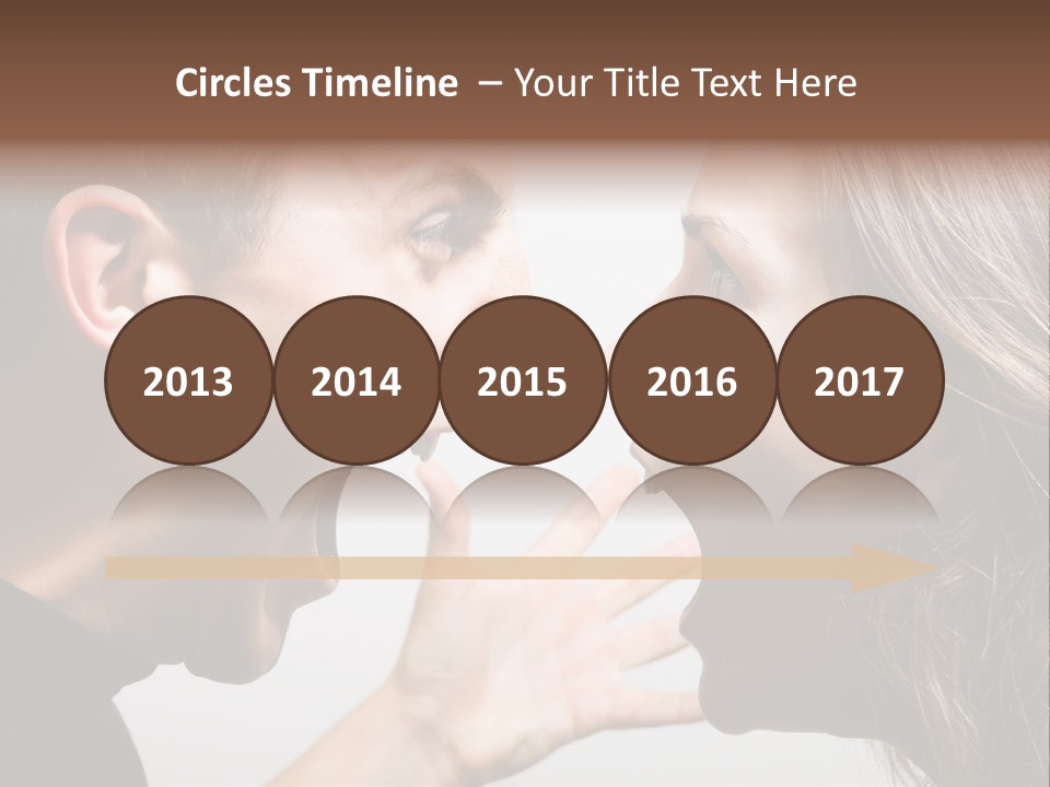 A Woman Yelling At A Man With His Mouth Open PowerPoint Template