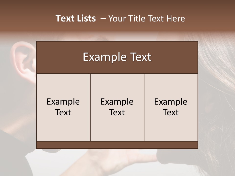 A Woman Yelling At A Man With His Mouth Open PowerPoint Template