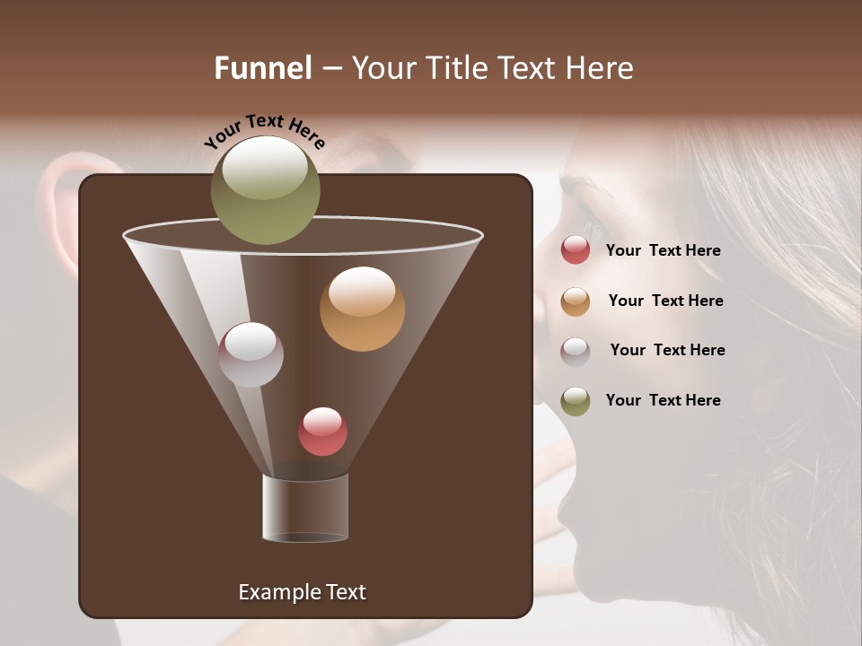 A Woman Yelling At A Man With His Mouth Open PowerPoint Template