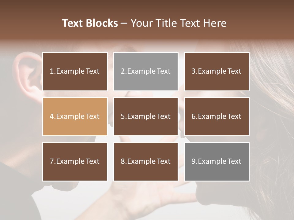 A Woman Yelling At A Man With His Mouth Open PowerPoint Template