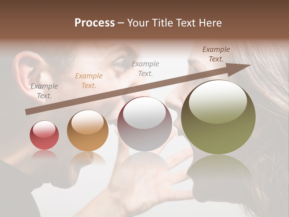 A Woman Yelling At A Man With His Mouth Open PowerPoint Template