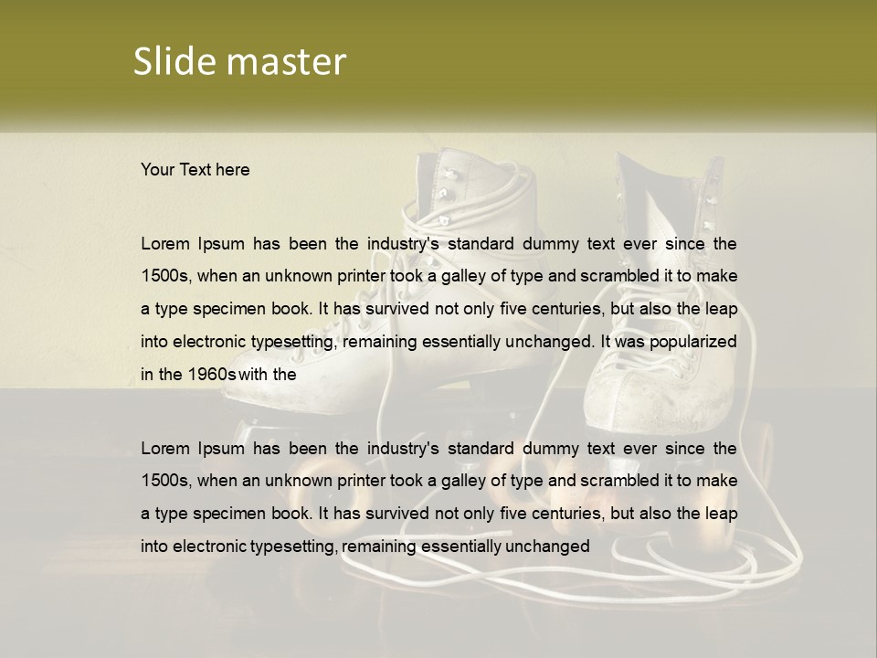 Pair Skating Kids PowerPoint Template