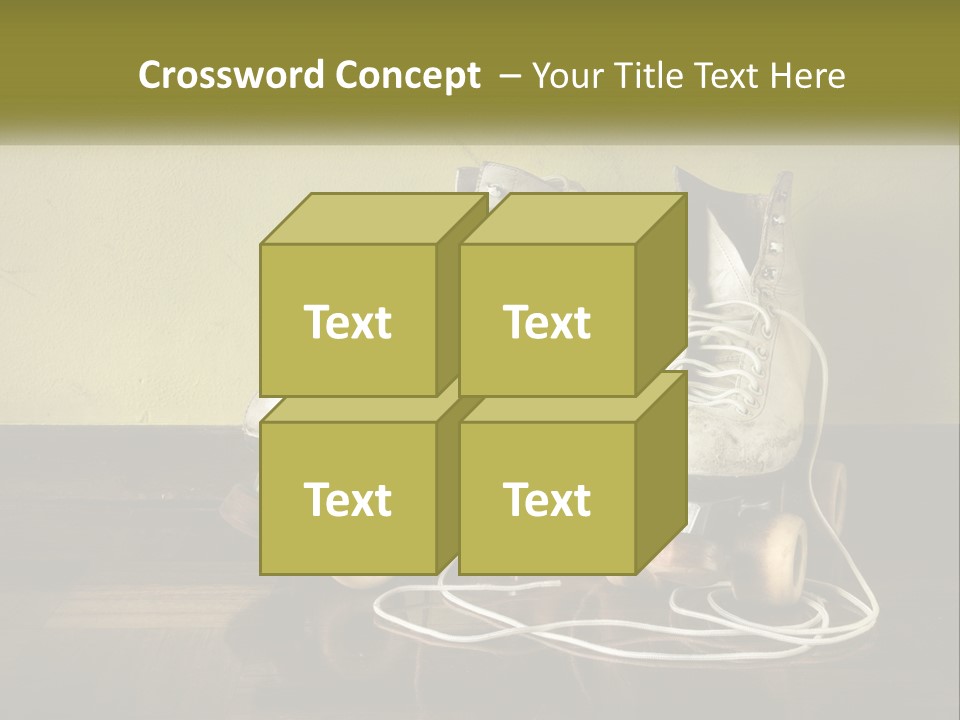 Pair Skating Kids PowerPoint Template