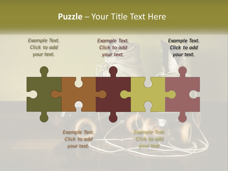 Pair Skating Kids PowerPoint Template