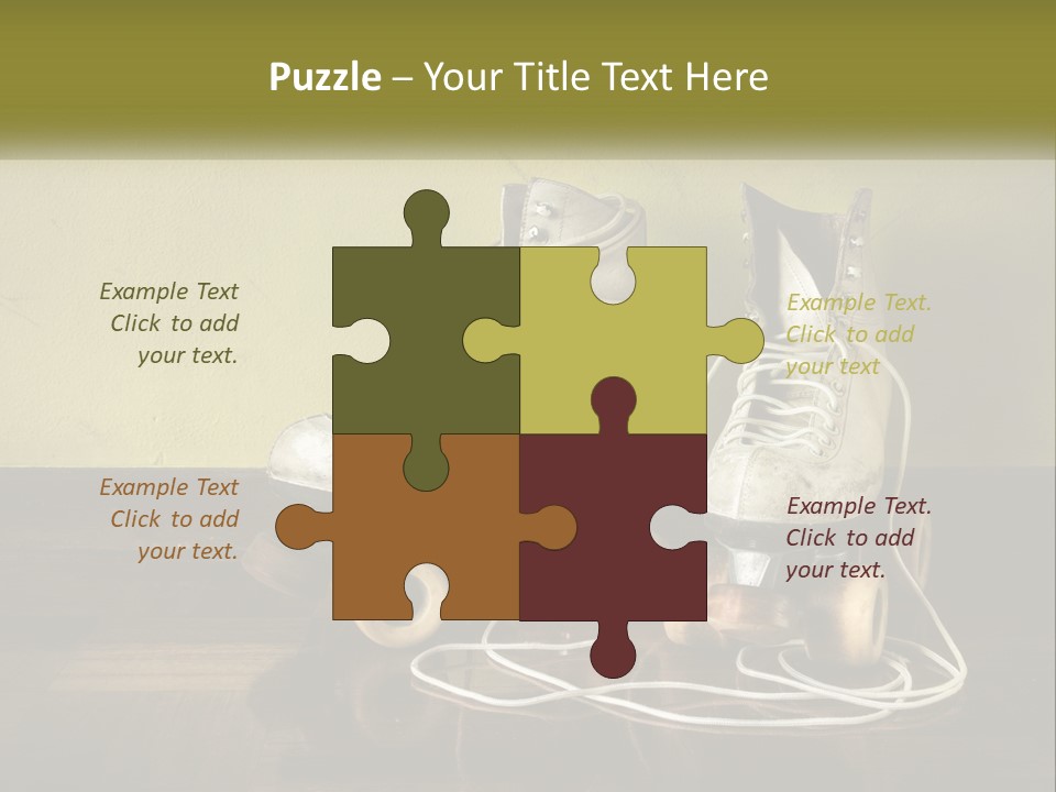 Pair Skating Kids PowerPoint Template