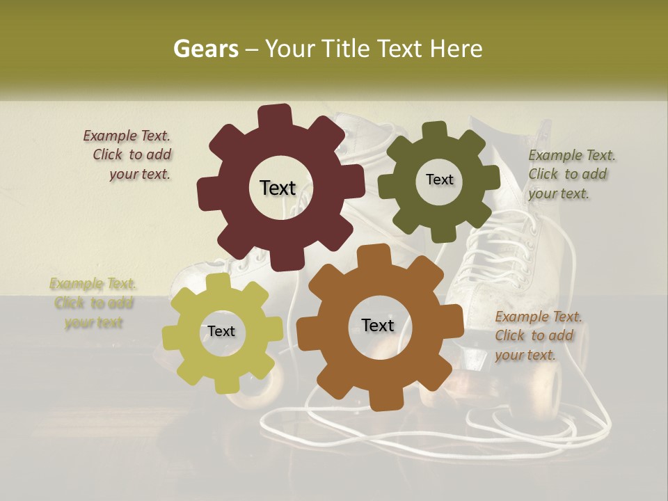 Pair Skating Kids PowerPoint Template