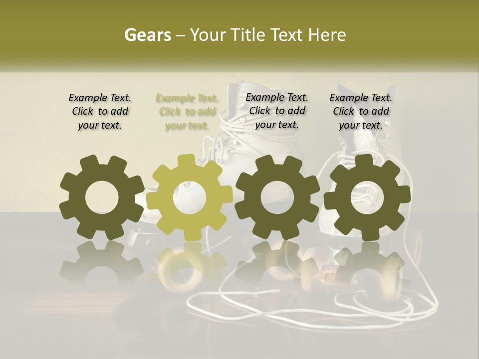 Pair Skating Kids PowerPoint Template