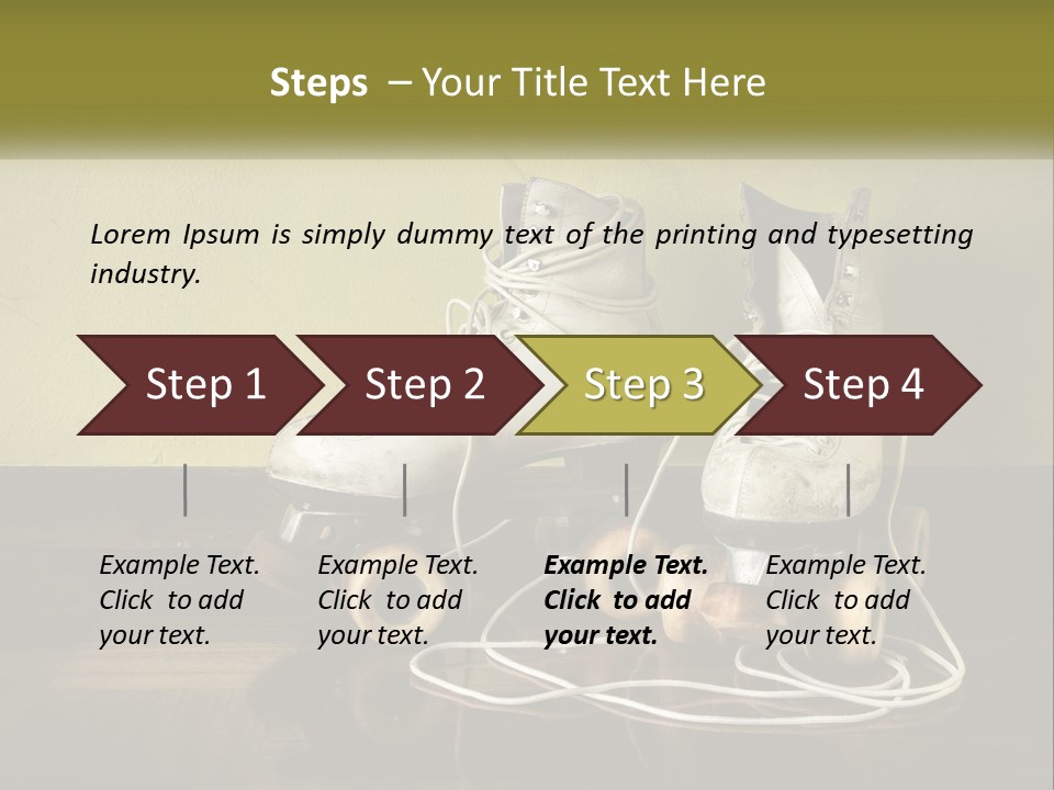 Pair Skating Kids PowerPoint Template