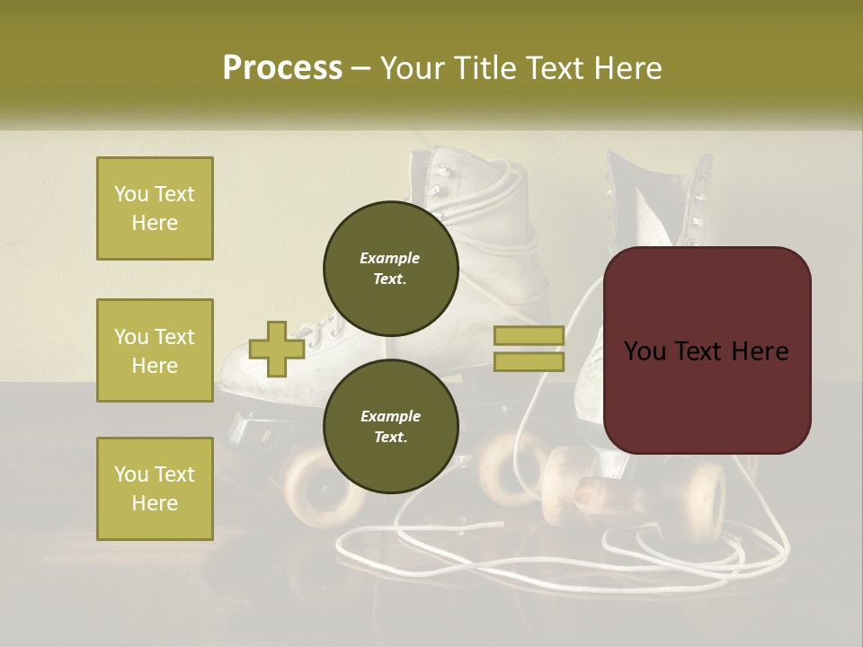 Pair Skating Kids PowerPoint Template