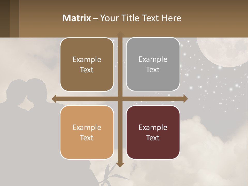 Heart Wedding Parting PowerPoint Template