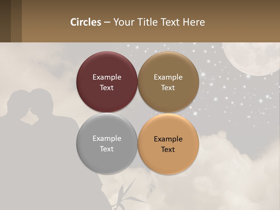 Heart Wedding Parting PowerPoint Template