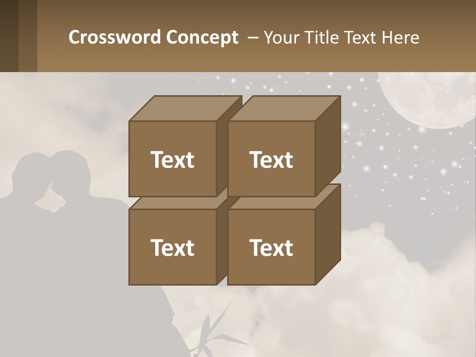 Heart Wedding Parting PowerPoint Template