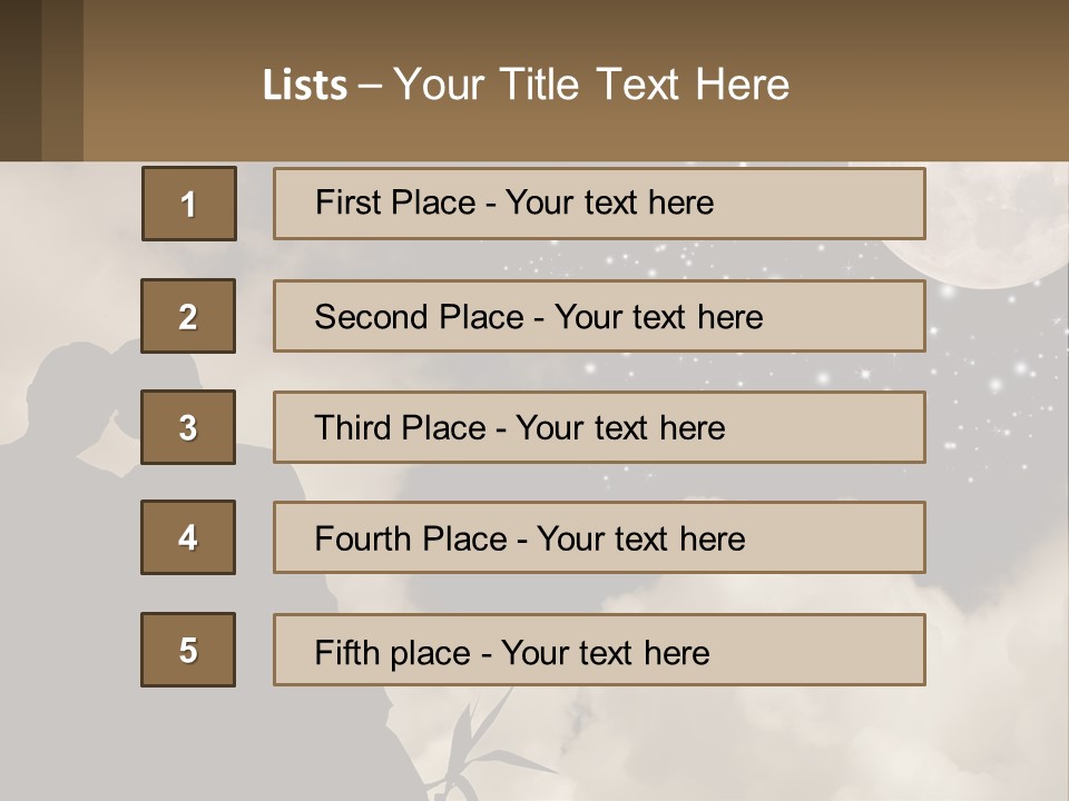 Heart Wedding Parting PowerPoint Template