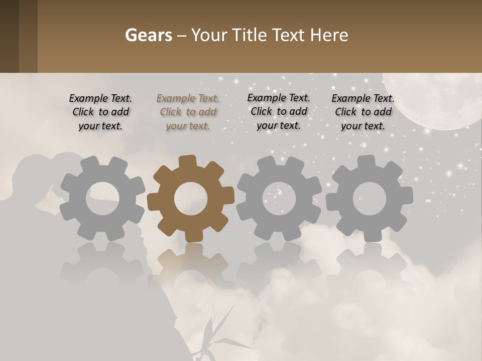 Heart Wedding Parting PowerPoint Template