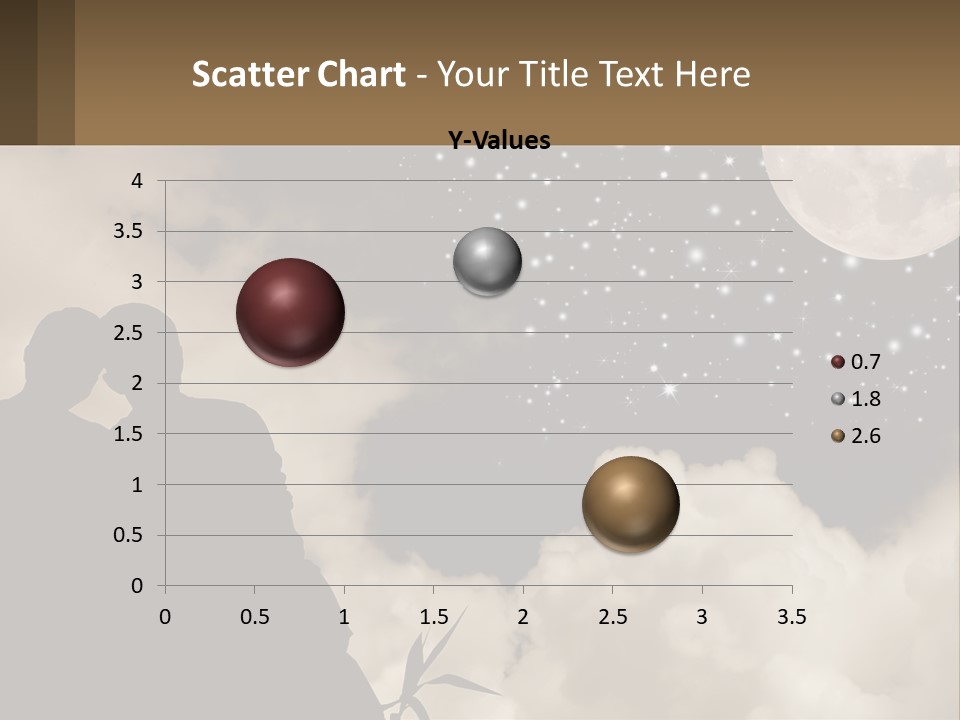 Heart Wedding Parting PowerPoint Template