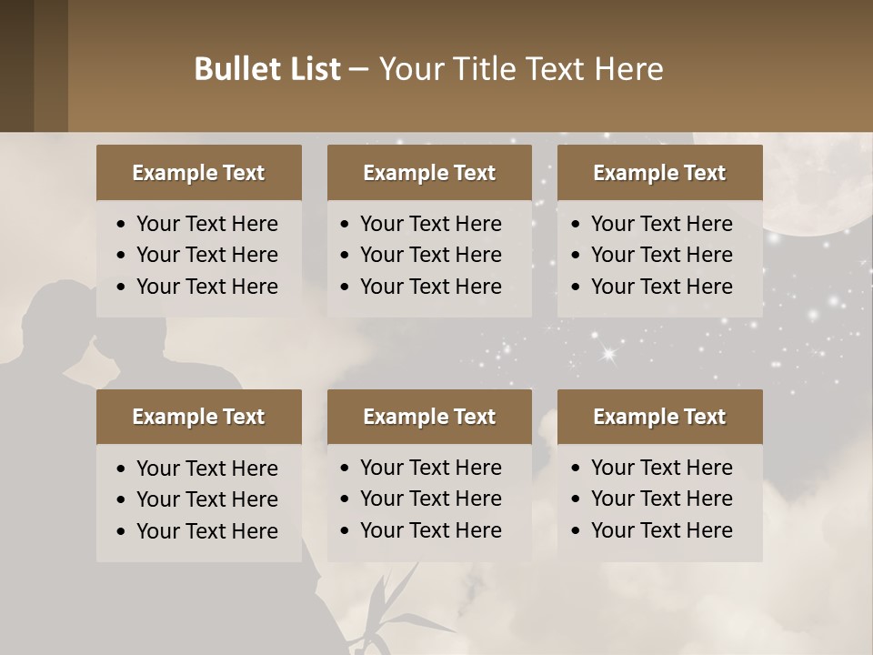 Heart Wedding Parting PowerPoint Template