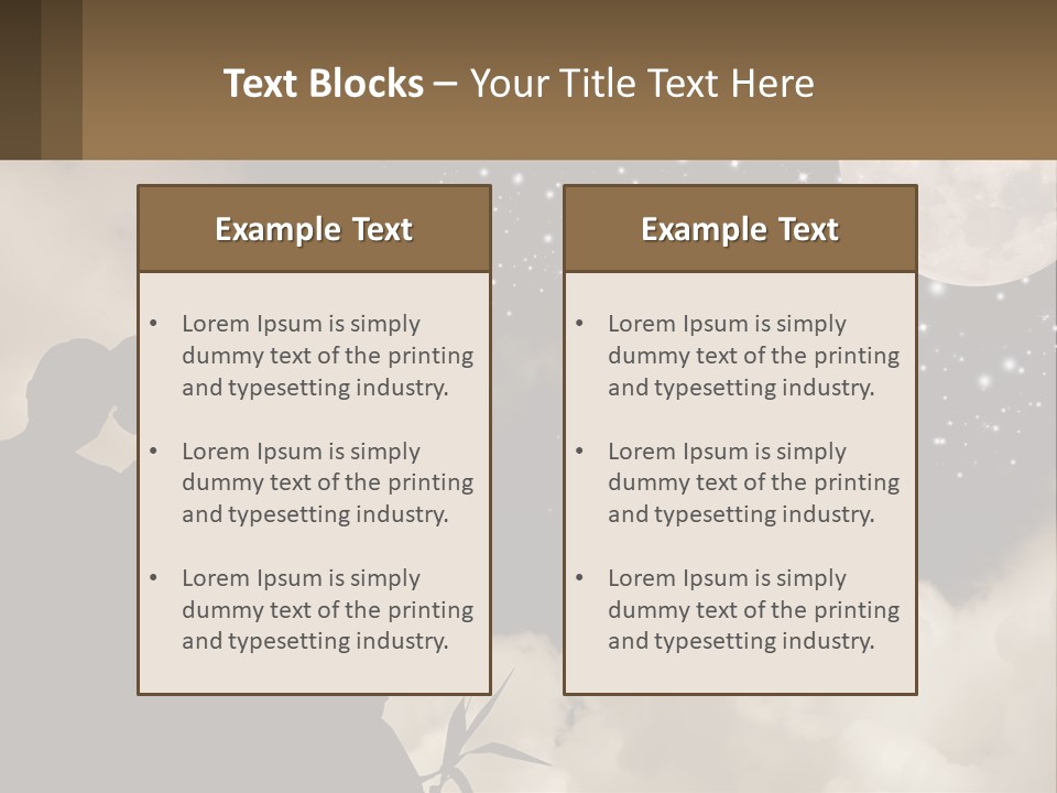 Heart Wedding Parting PowerPoint Template