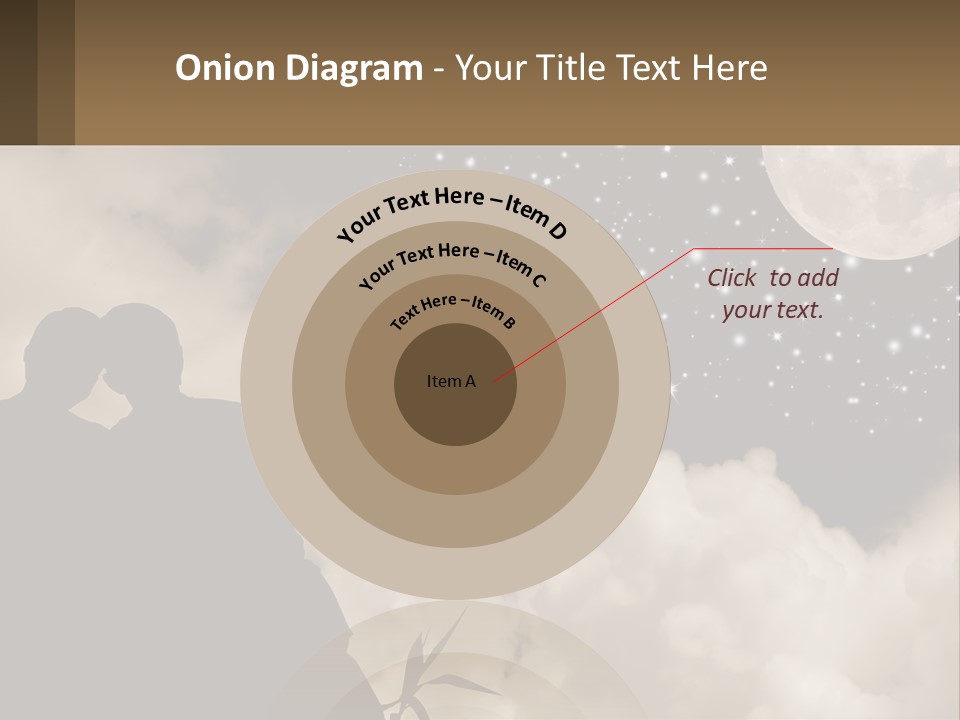 Heart Wedding Parting PowerPoint Template