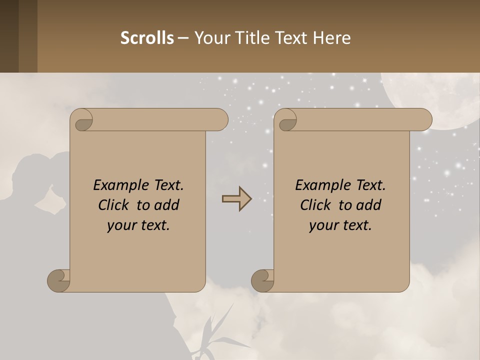Heart Wedding Parting PowerPoint Template