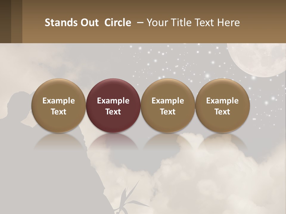 Heart Wedding Parting PowerPoint Template