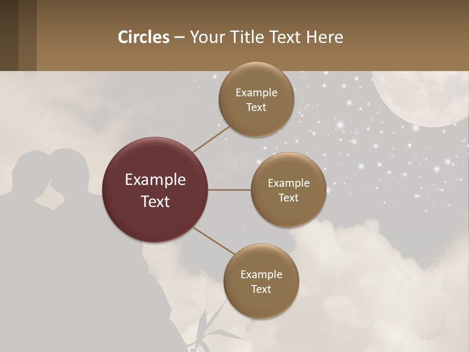 Heart Wedding Parting PowerPoint Template