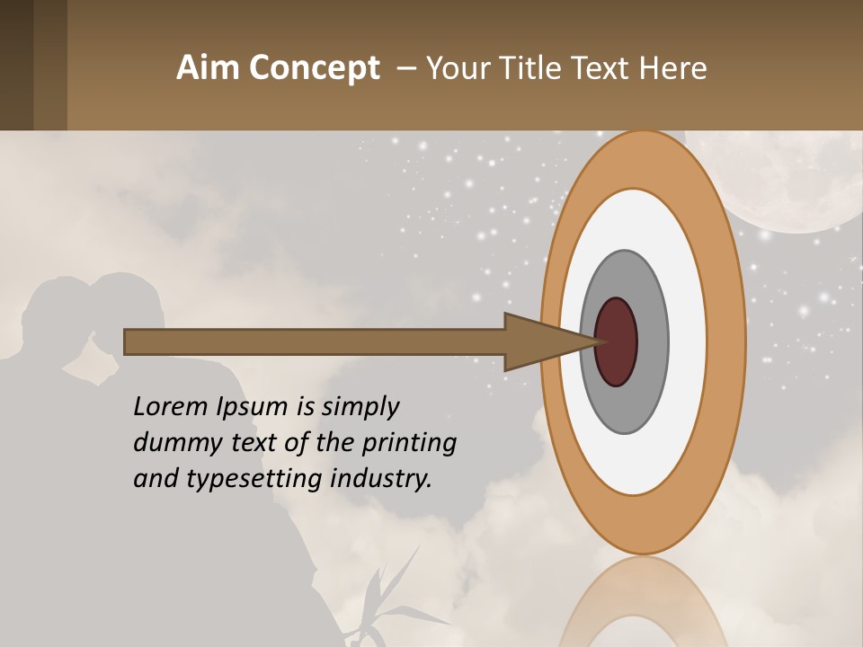 Heart Wedding Parting PowerPoint Template