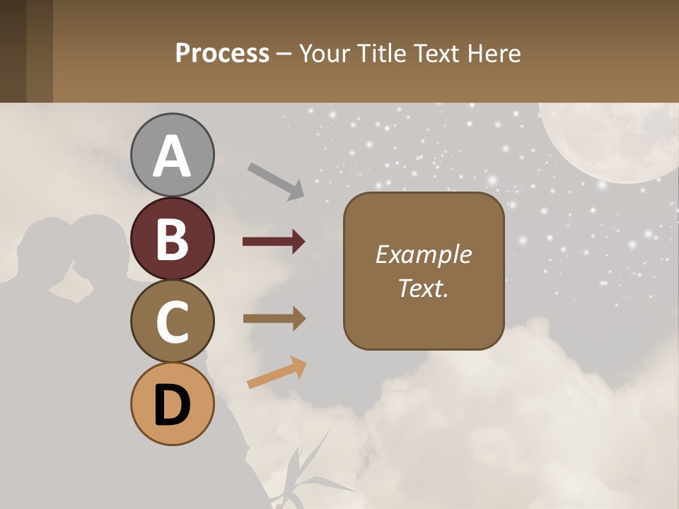 Heart Wedding Parting PowerPoint Template