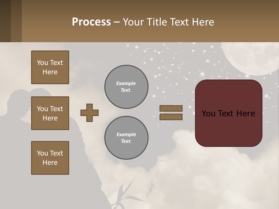 Heart Wedding Parting PowerPoint Template