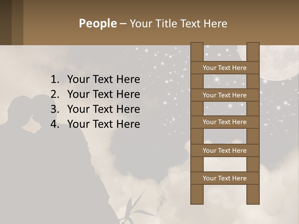 Heart Wedding Parting PowerPoint Template