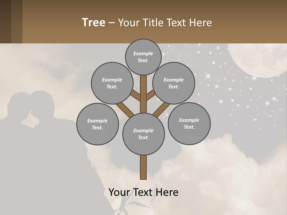 Heart Wedding Parting PowerPoint Template