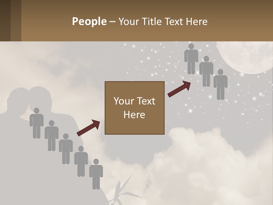 Heart Wedding Parting PowerPoint Template