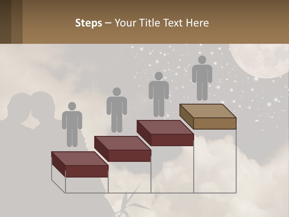 Heart Wedding Parting PowerPoint Template