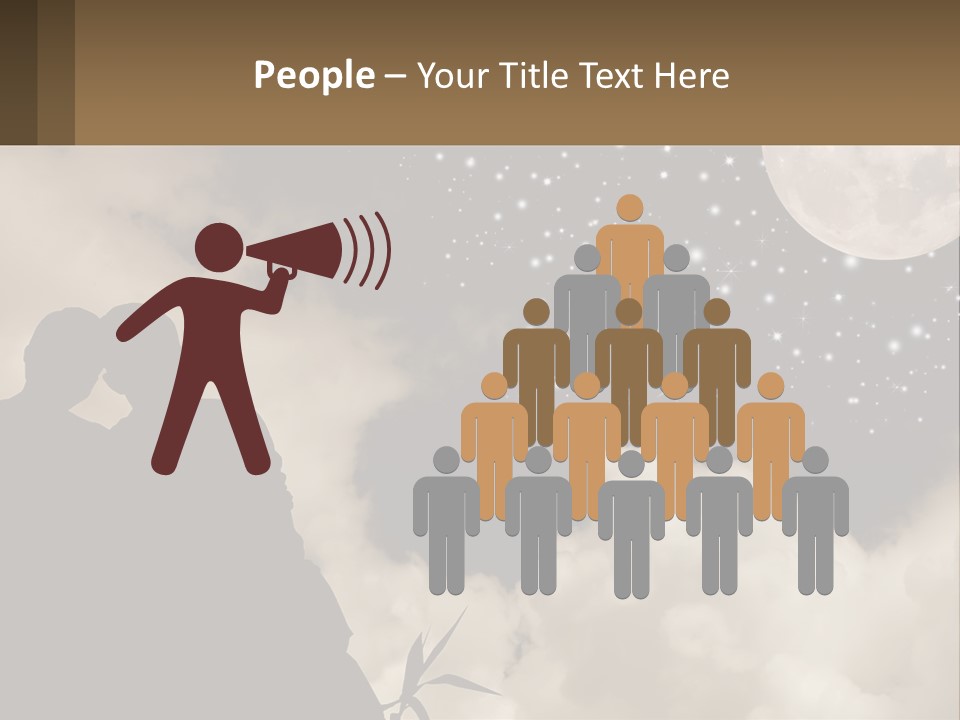 Heart Wedding Parting PowerPoint Template