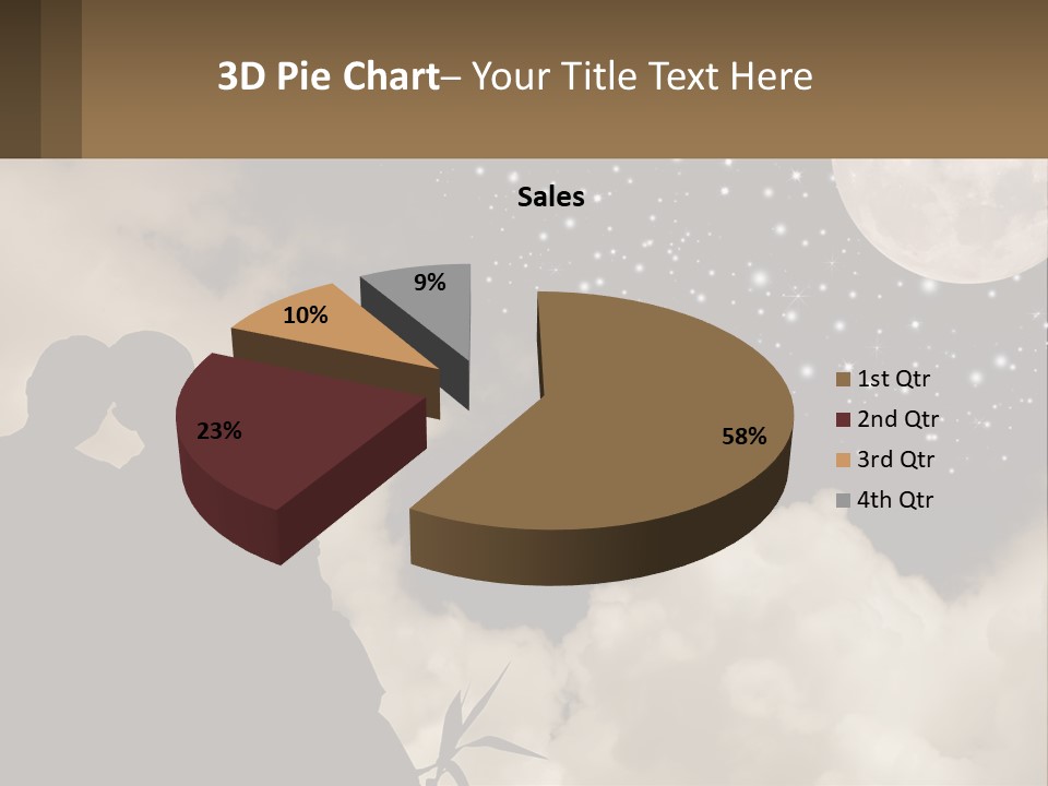 Heart Wedding Parting PowerPoint Template