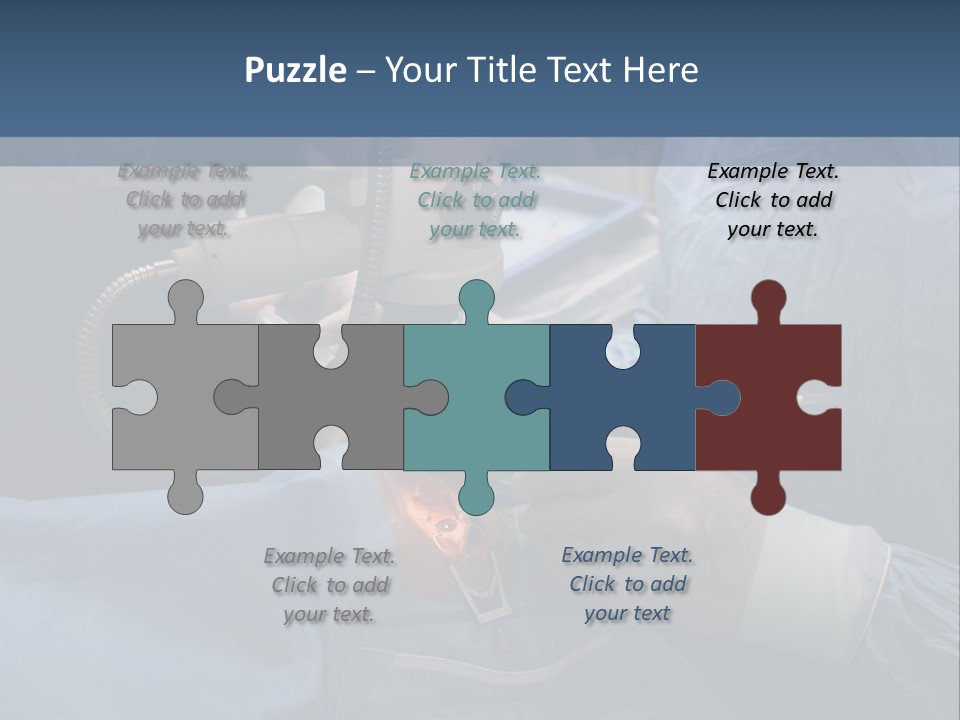 Caucasian Male Operating PowerPoint Template
