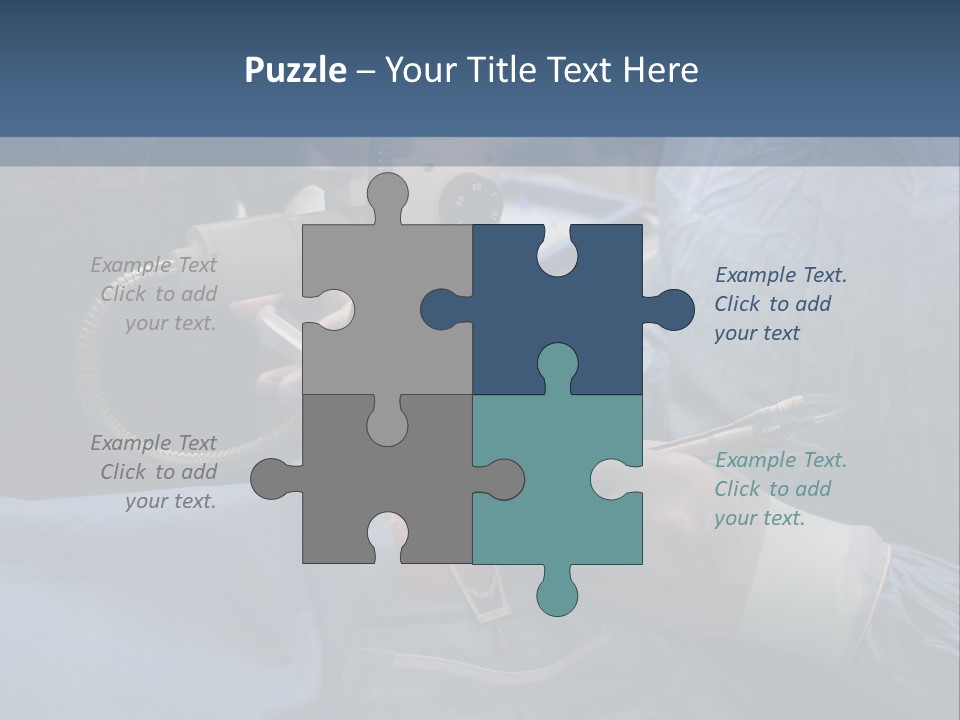 Caucasian Male Operating PowerPoint Template