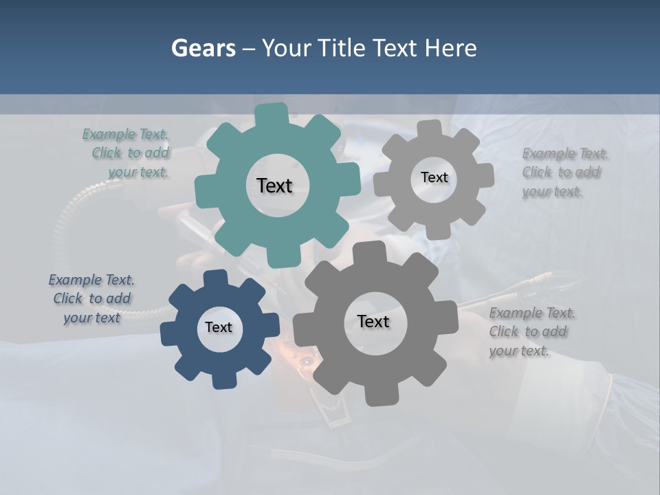Caucasian Male Operating PowerPoint Template