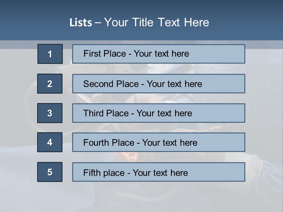 Caucasian Male Operating PowerPoint Template