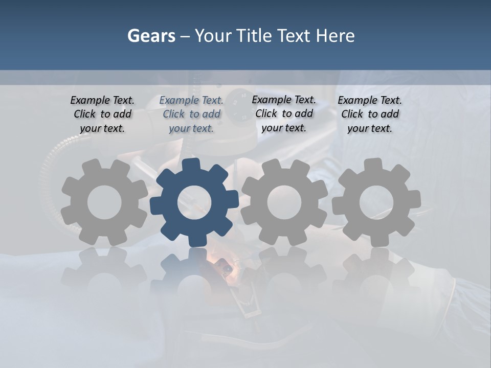 Caucasian Male Operating PowerPoint Template