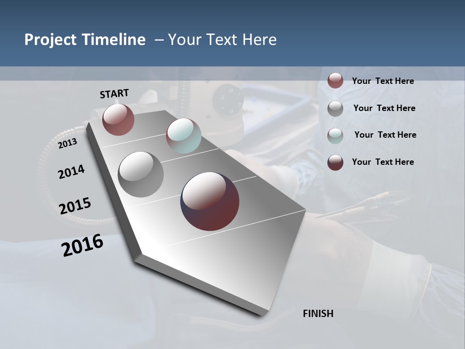 Caucasian Male Operating PowerPoint Template