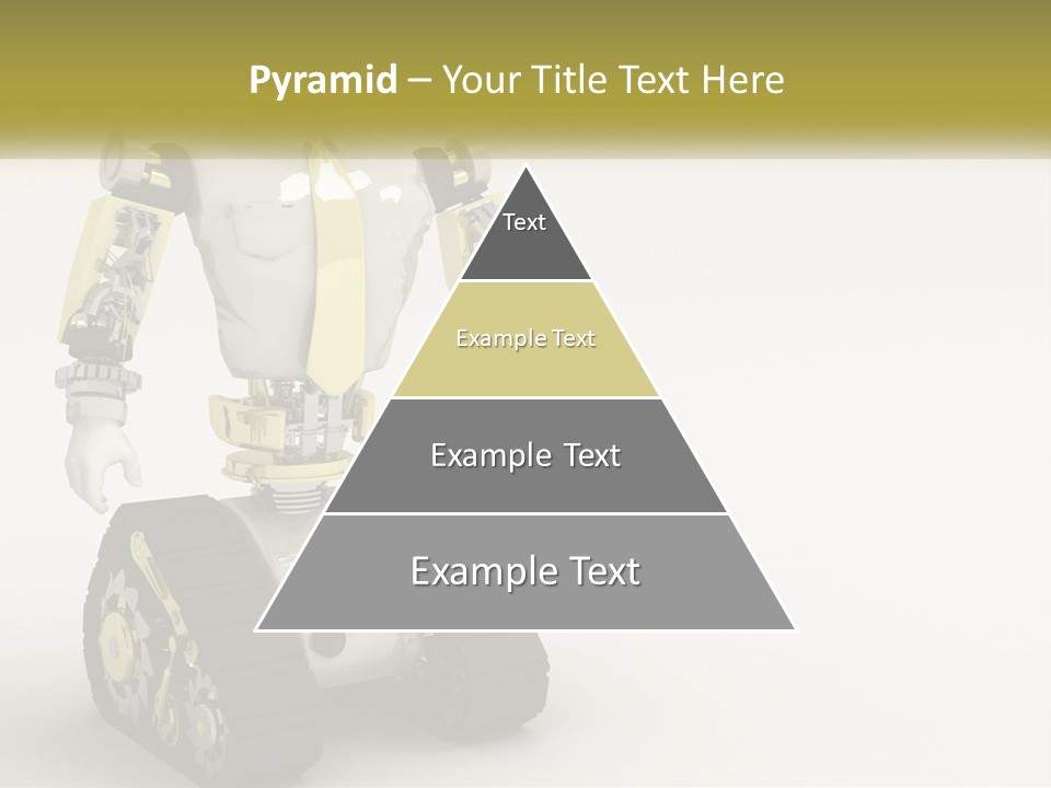 Artificial White Bot PowerPoint Template