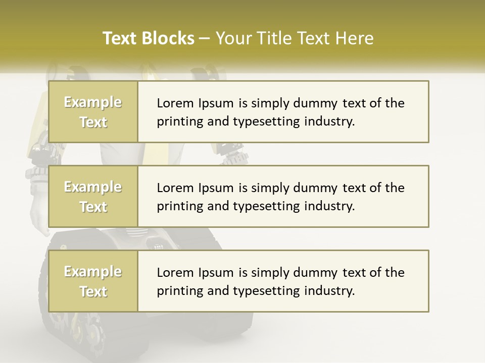 Artificial White Bot PowerPoint Template