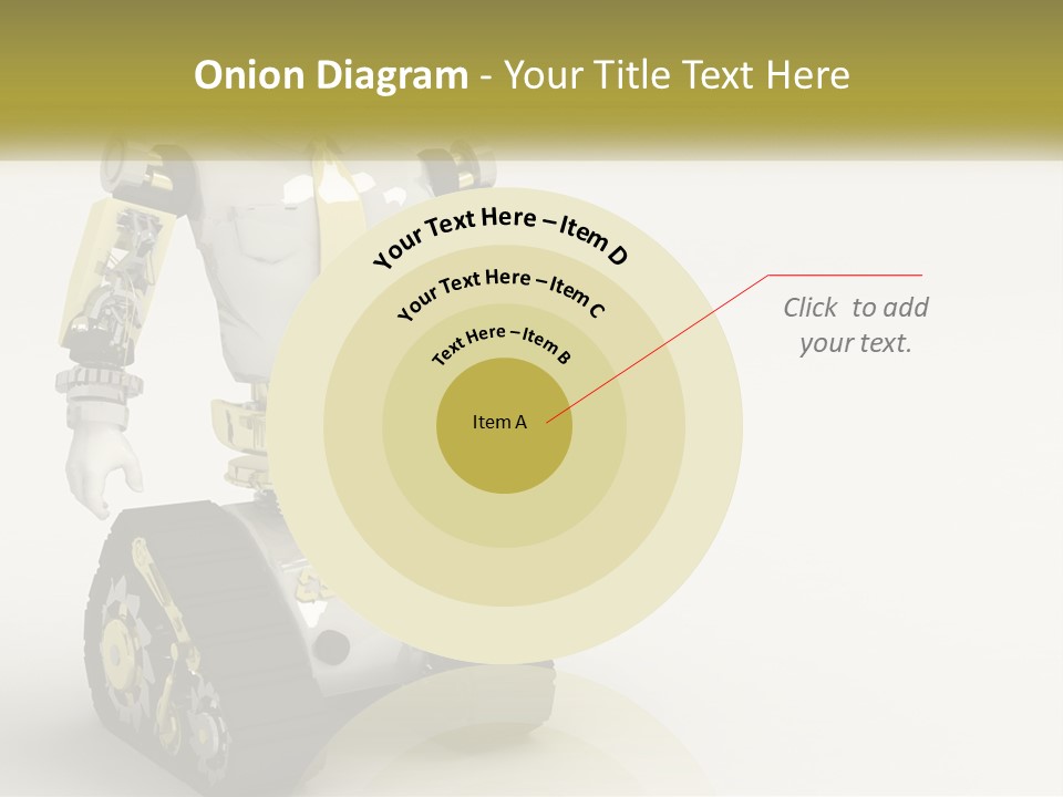 Artificial White Bot PowerPoint Template