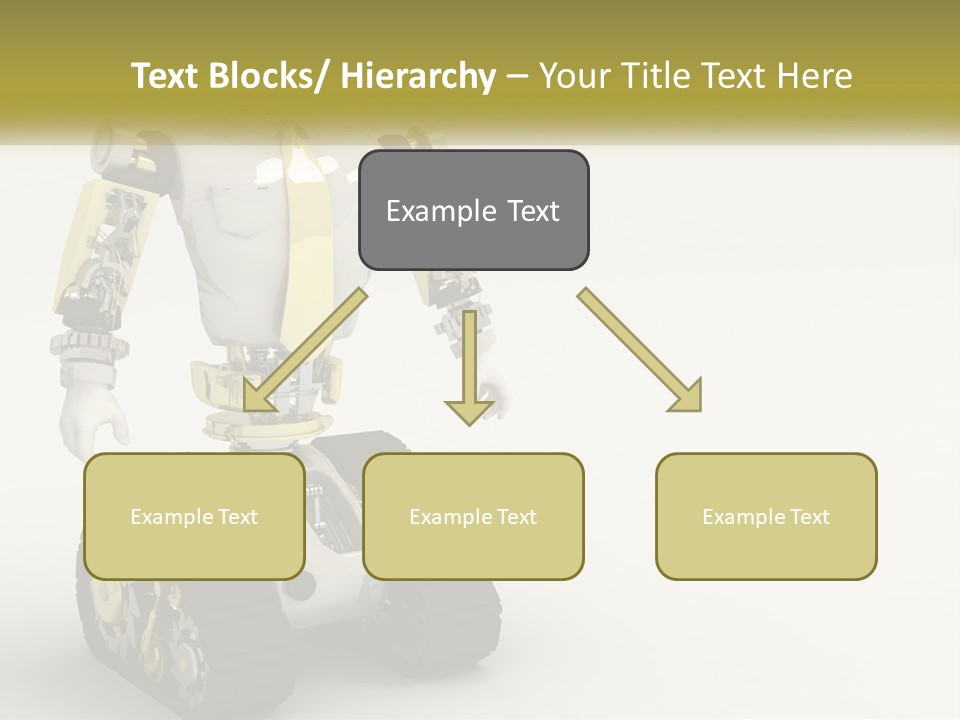 Artificial White Bot PowerPoint Template