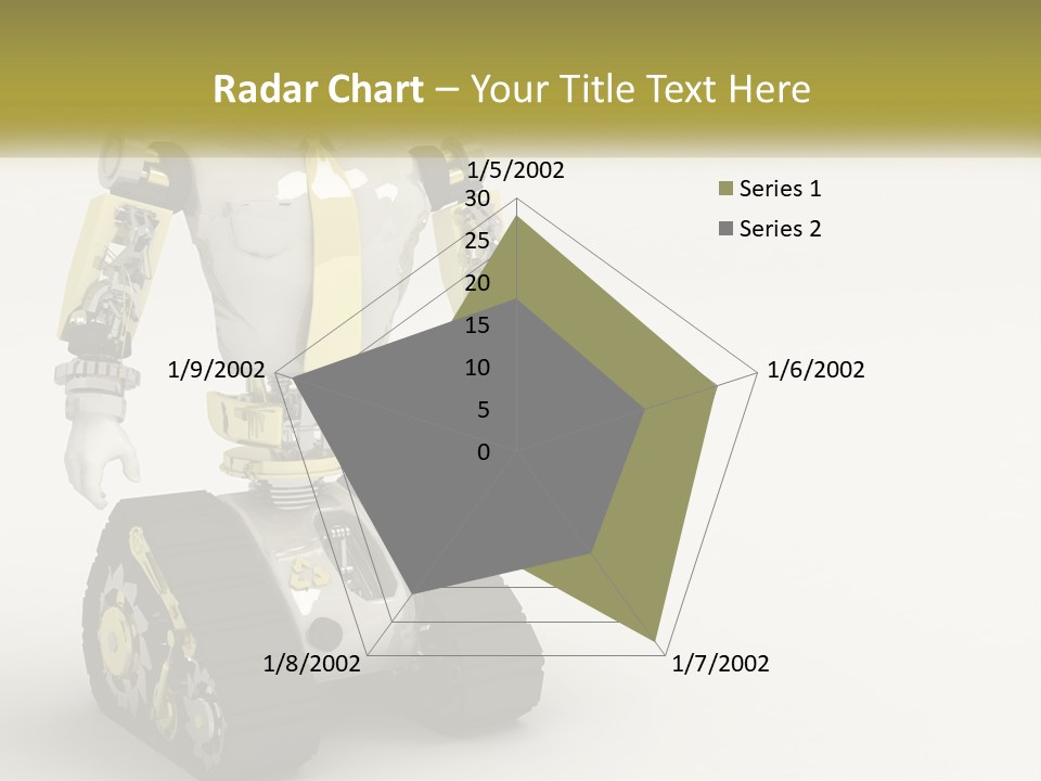 Artificial White Bot PowerPoint Template