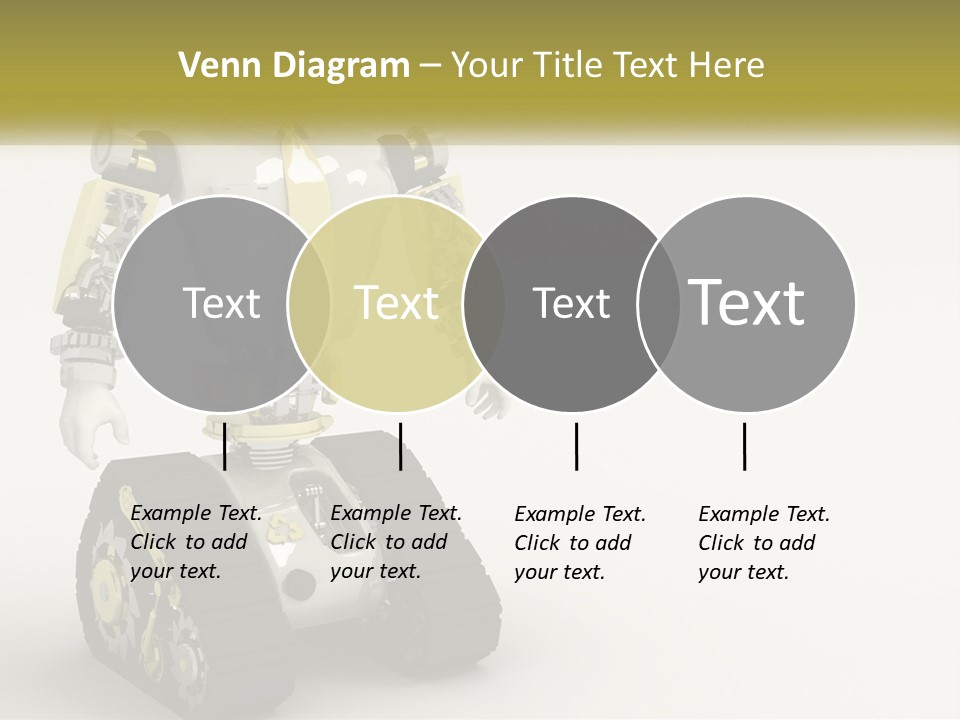 Artificial White Bot PowerPoint Template